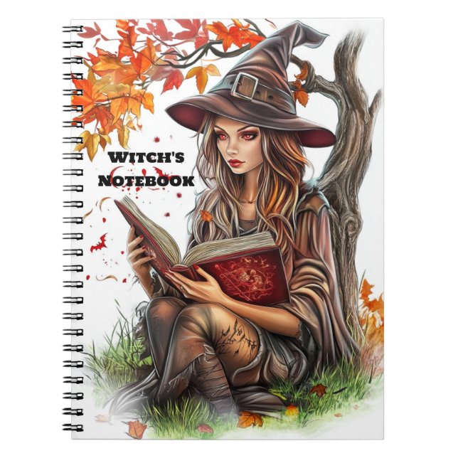 Caderno Espiral The witch's notebook.A great Halloween gift (Frente)