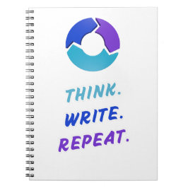 Caderno Espiral Think. Write. Repeat. Notebook