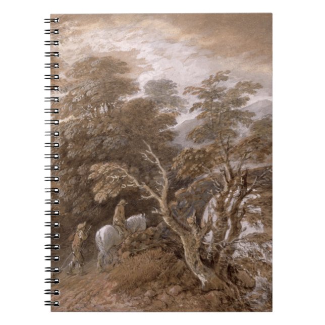 Caderno Espiral Thomas Gainsborough | uma piscina da floresta com (Frente)
