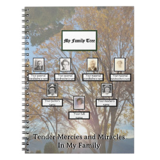 Caderno Espiral Three Generation Autumn Sunset Mercies Miracles