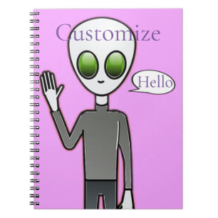 Caderno Espiral Thunder_Cove da Alienígena de Onda Amigável