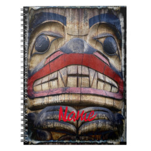 Caderno Espiral Thunder_Cove Totem de Rosto Polar