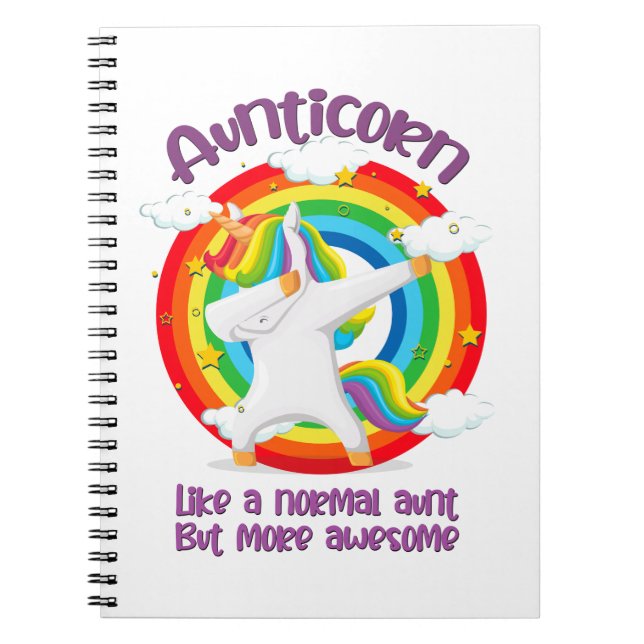 Caderno Espiral Tia Como Uma Tia Normal Mas Mais Incrível (Frente)