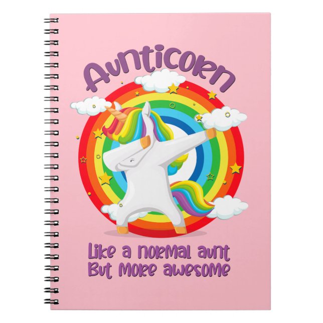 Caderno Espiral Tia Como Uma Tia Normal Mas Mais Incrível (Frente)