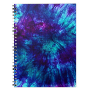 Caderno Espiral Tie Dye/Blue e Green