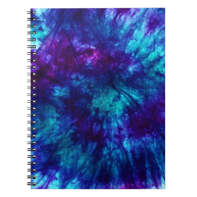 Caderno Espiral Tie Dye/Blue e Green (Frente)