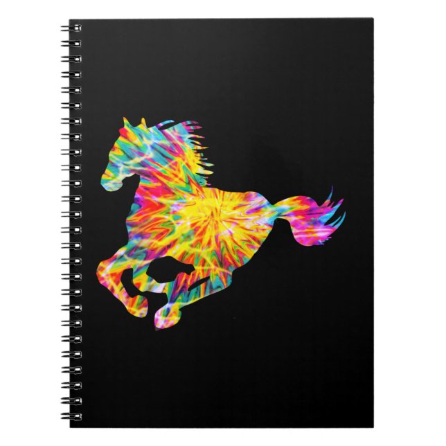 CADERNO ESPIRAL TIE DYE HORSE (Frente)