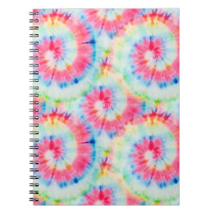 Caderno Espiral Tie Dye Spiral, arte aquática.