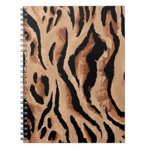Caderno Espiral Tiger Leopard: Pele Animal Sem Semente