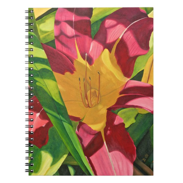 Caderno Espiral Tiger Lily Floral espiral (Frente)