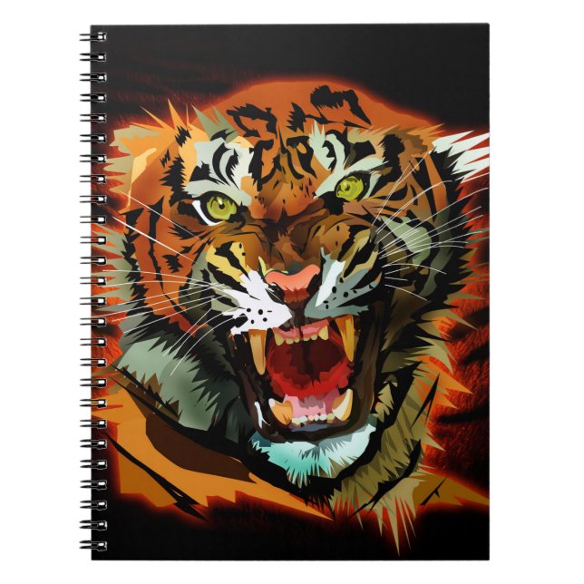 Caderno Espiral Tiger Roar (Frente)
