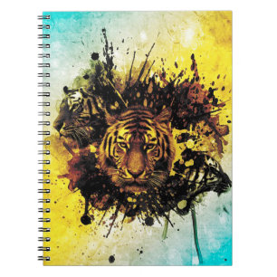 Caderno Espiral Tigre