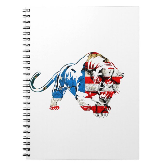 Caderno Espiral Tigre Americano (Frente)