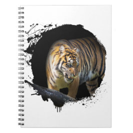 Caderno Espiral Tigre Animal Vie Sauvage Jungle Nature Liberté