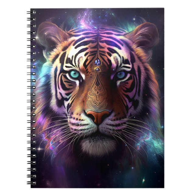 Caderno Espiral Tigre Cósmico (Frente)