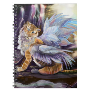 Caderno Espiral Tigre da asa de Frost