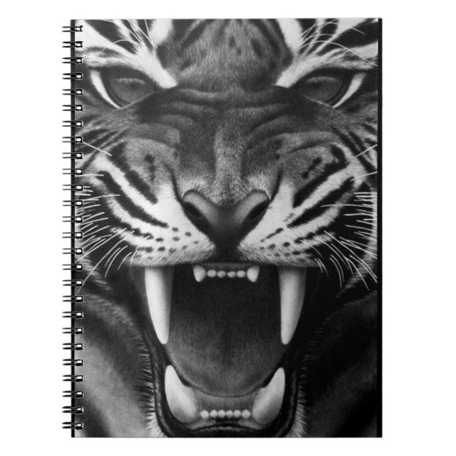 Caderno Espiral Tigre de Corda (Frente)
