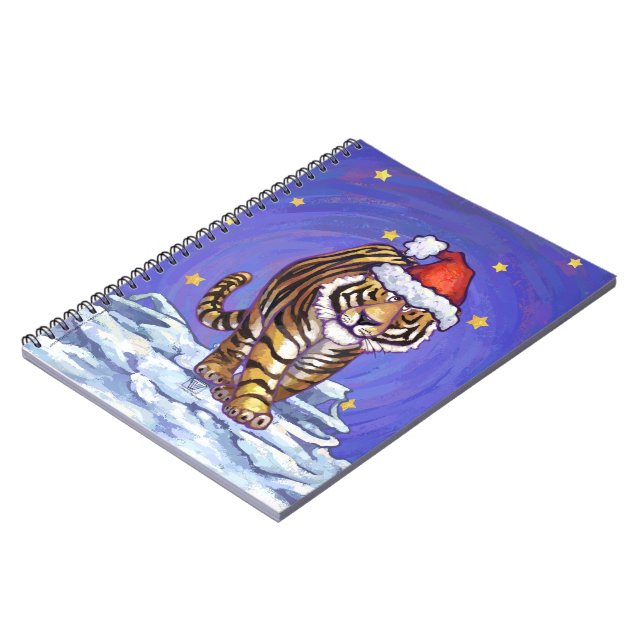 Caderno Espiral Tigre Natal (Left Side)