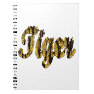 Caderno Espiral Tigre - Texto Furtado