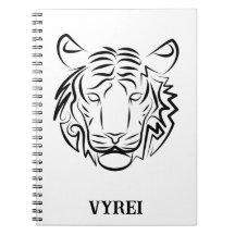 Tigre Tribal Negro e Branco