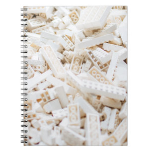 Caderno Espiral tijolos brancos