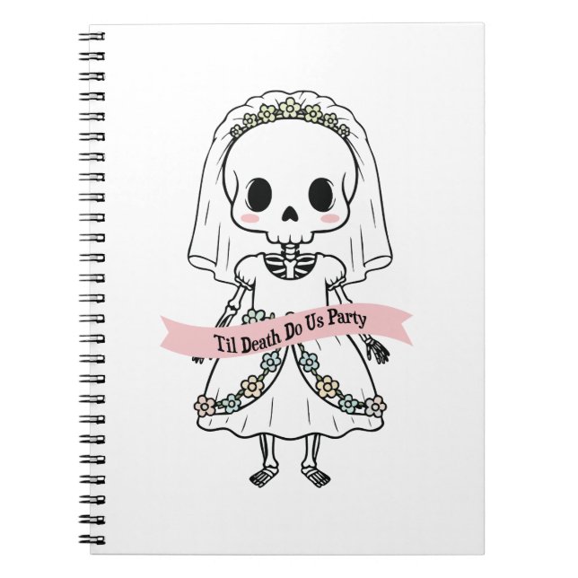 Caderno Espiral Til Death Do U Party Halloween (Frente)