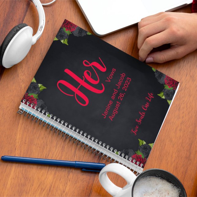 Caderno Espiral Til Death Nos Faz Parte Gótica Seu Livro De Vozes (Criador carregado)