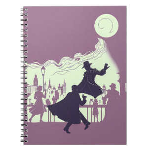 Caderno Espiral Time-Shadow Duel: Retro Noir Fantasy