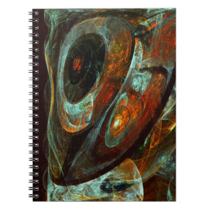 Caderno Espiral Time Split Abstract Art