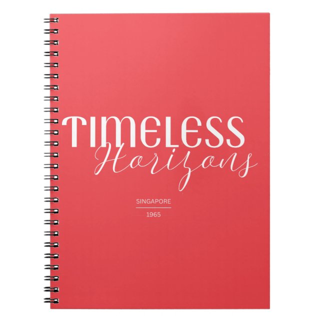 Caderno Espiral Timeless Horizons Singapore 1965 (Frente)