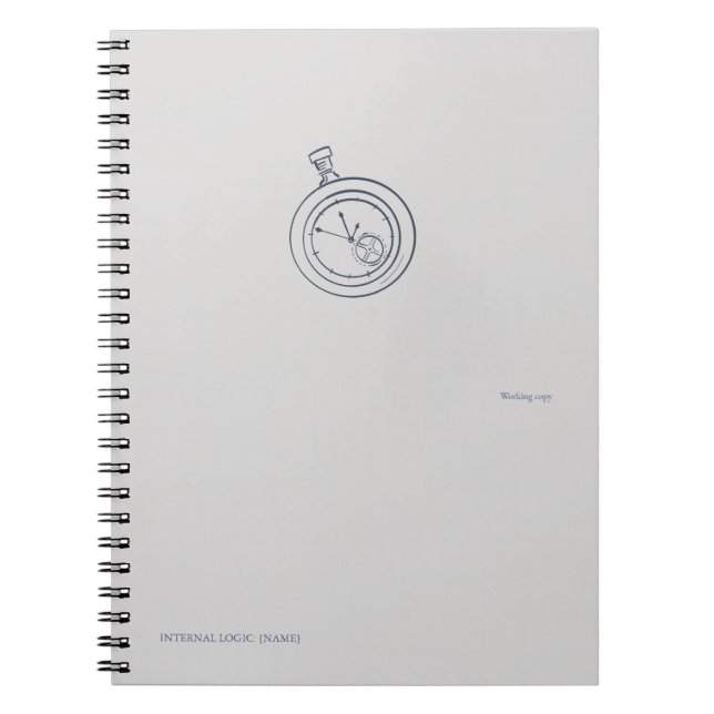 Caderno Espiral Timepiece-Midnight Cartographer  (Frente)