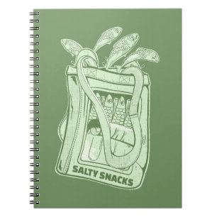Caderno Espiral Tin de sardinha salgada