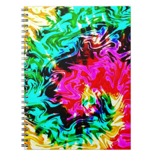 Caderno Espiral Tinta de Tie Firestorm, Notebook
