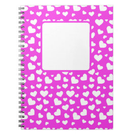 CADERNO ESPIRAL TINTA QUENTE COM CORAÇÕES DE AMOR DE NAMORADOS BRA