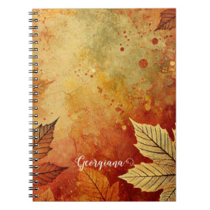 Caderno Espiral Tinta russa isolada automática do Ouro personaliza