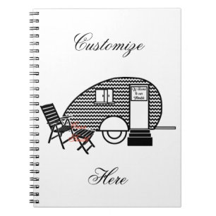 Caderno Espiral Tiny Teardrop Trailer Thunder_Cove
