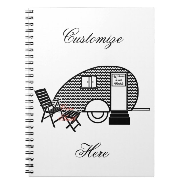 Caderno Espiral Tiny Teardrop Trailer Thunder_Cove (Frente)