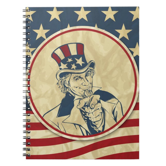 Caderno Espiral tio antigo sam (Frente)