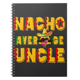 Caderno Espiral Tio Médio Nacho - Tio Engraçado Presente