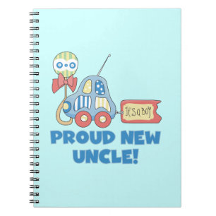 Caderno Espiral Tio Novo Carro Orgulhoso É um Garoto Dotado