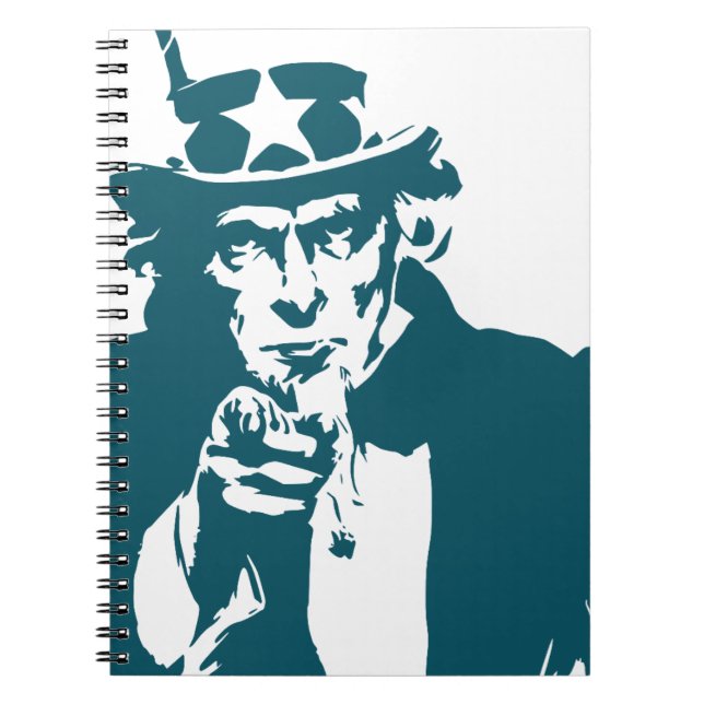 Caderno Espiral Tio Sam (Frente)