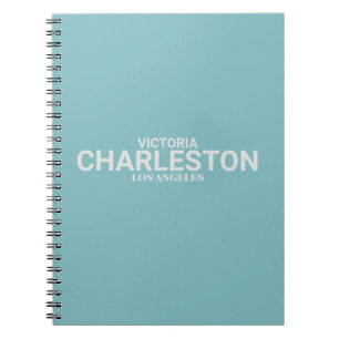 Caderno Espiral Tipo Moderno Azul