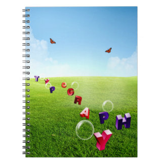Caderno Espiral Tipografia,