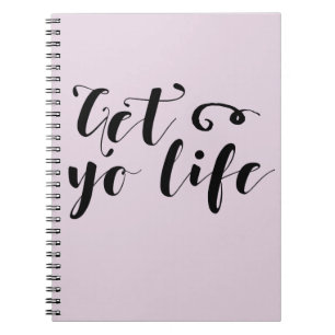 Caderno Espiral Tipografia da sua vida