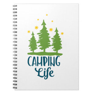 Caderno Espiral Tipografia da Vida de Camping