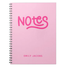 Tipografia de Notas Escrita à Mão Rosa