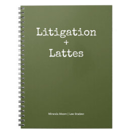 Caderno Espiral Tipografia Latte Estudo Lei Estudante Moderno Azei