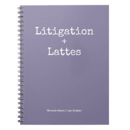Caderno Espiral Tipografia Latte Estudo Lei Estudante Tendência La