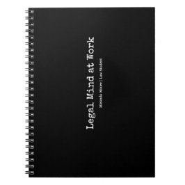 Caderno Espiral Tipografia Mentalidade Jurídica Estudante de Direi