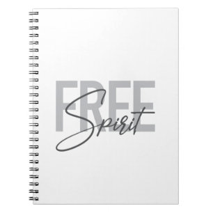 Caderno Espiral Tipografia moderna, simples e legal do Espírito Li